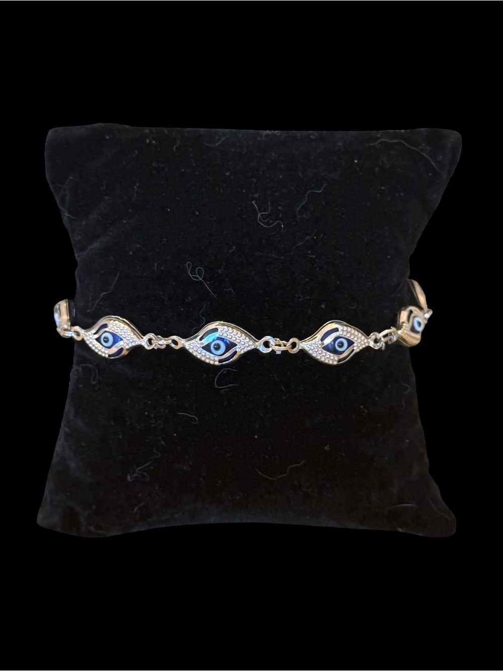 Evil Eye Good Luck Sterling Silver Bracelet